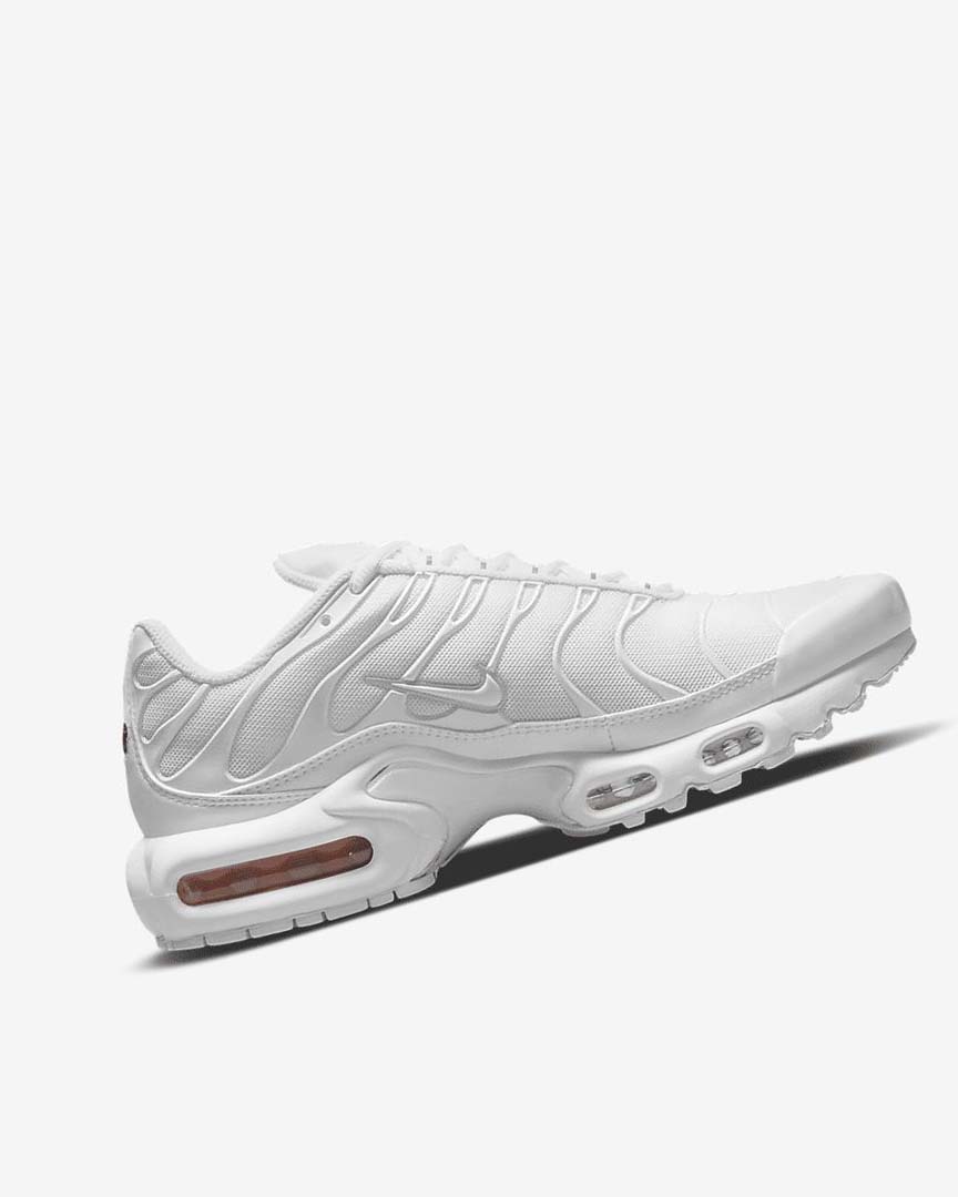 White / Platinum / White Nike Air Max Plus Women's Sneakers | CA_5025
