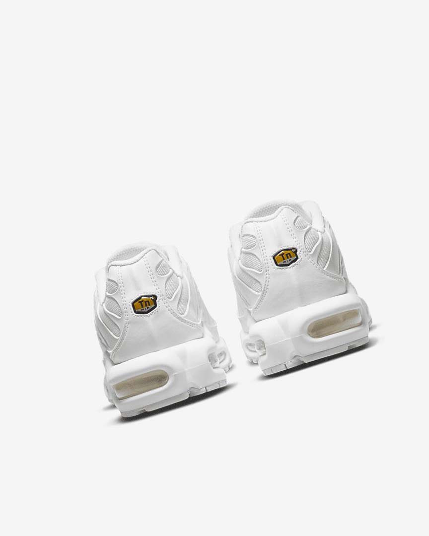 White / Platinum / White Nike Air Max Plus Women's Sneakers | CA_5025