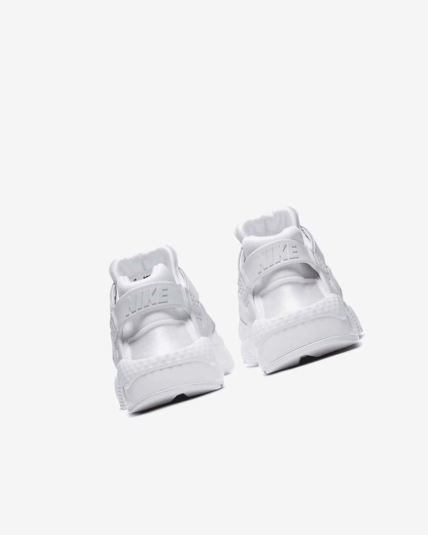 White / Platinum / White Nike Huarache Run Boys' Shoes | CA_2788