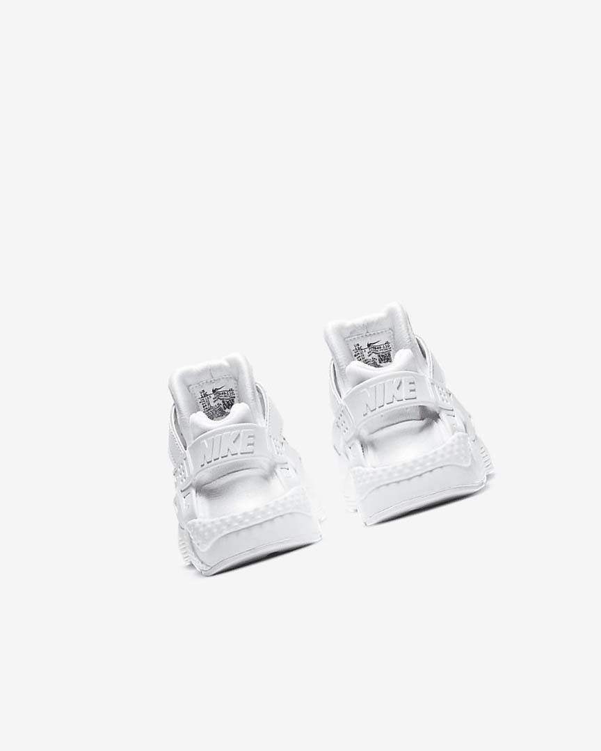 White / Platinum / White Nike Huarache Run Boys' Shoes | CA_2812