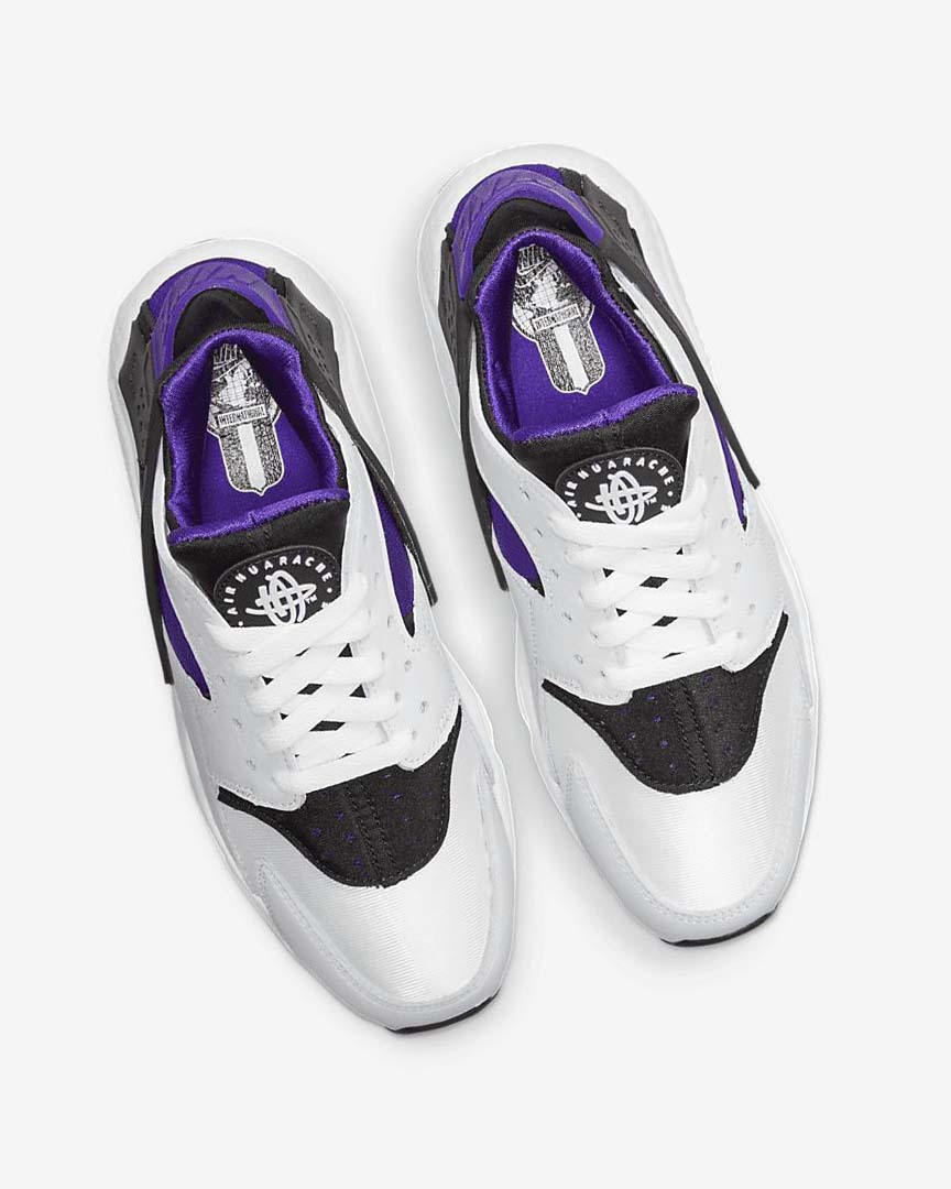 White / Purple / Black Nike Air Huarache Women's Sneakers | CA_5125