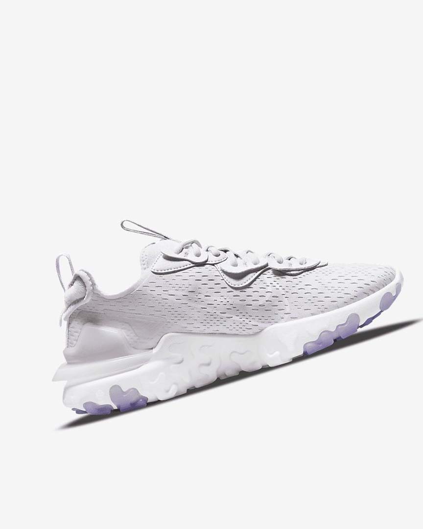 White / Purple Nike React Vision Women's Running Shoes | CA_2524