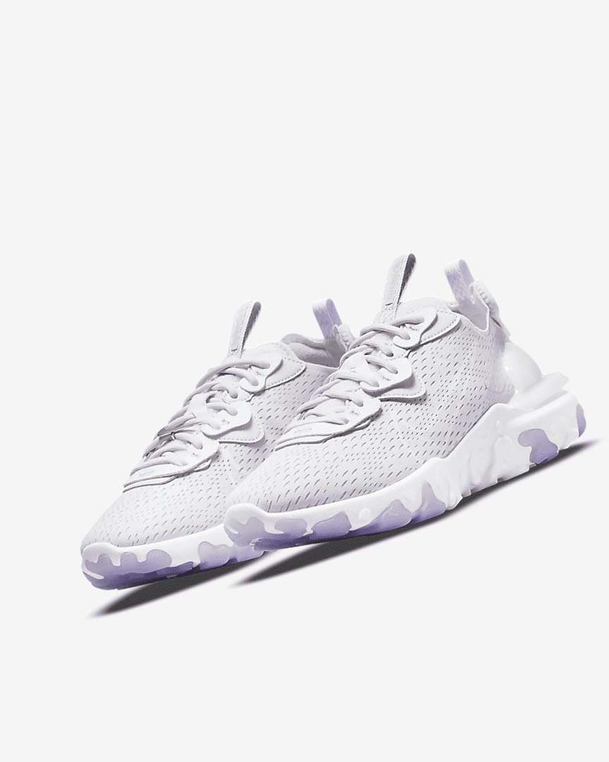 White / Purple Nike React Vision Women's Running Shoes | CA_2524