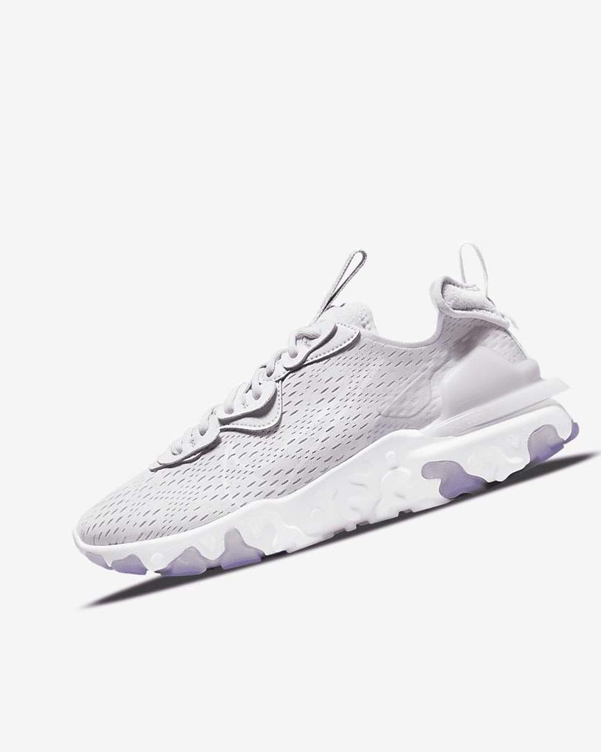 White / Purple Nike React Vision Women\'s Running Shoes | CA_2524