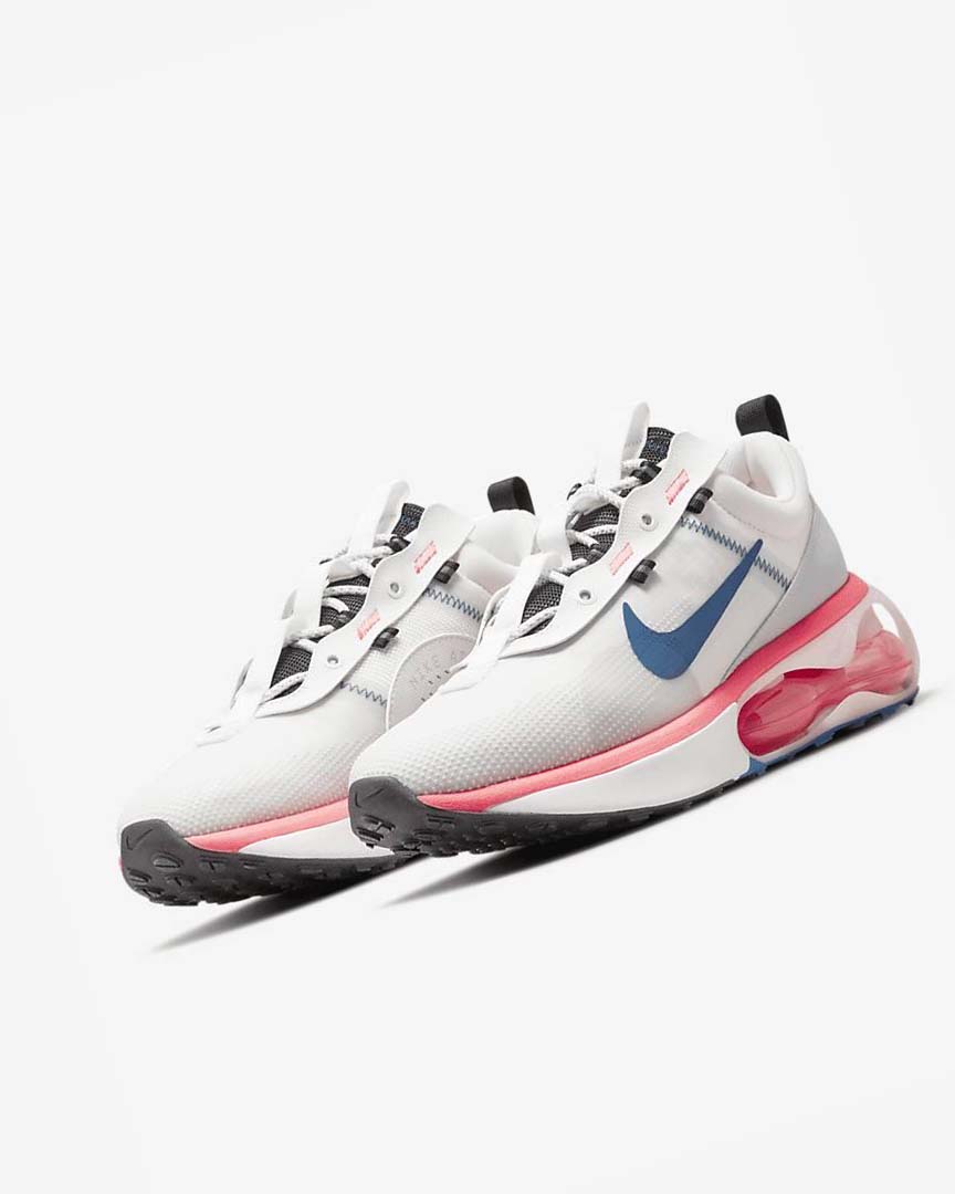 White / Red / Black / Blue Nike Air Max 2021 Men's Casual Shoes | CA_2520