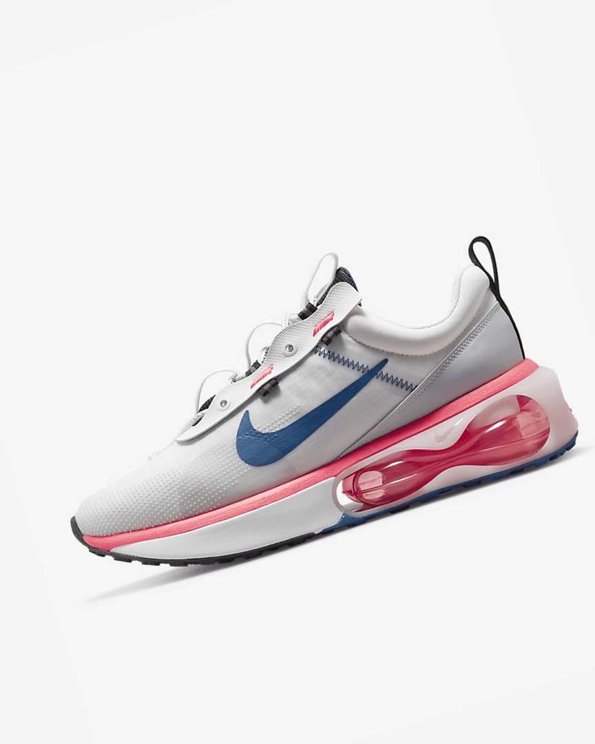 White / Red / Black / Blue Nike Air Max 2021 Men\'s Casual Shoes | CA_2520