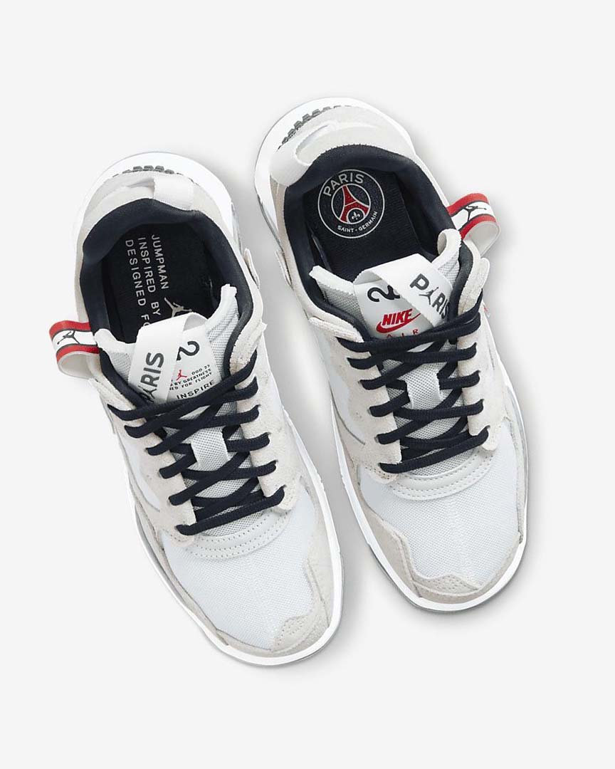White / Red / Black / Navy Nike Jordan MA2 Paris Saint-Germain Women's Basketball Shoes | CA_2295