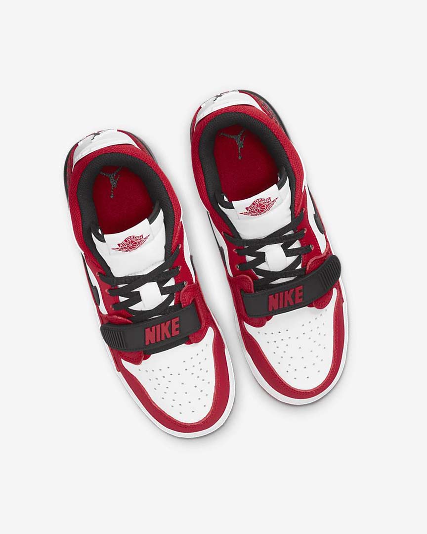 White / Red / Black Nike Air Jordan Legacy 312 Low Boys' Basketball Shoes | CA_2335
