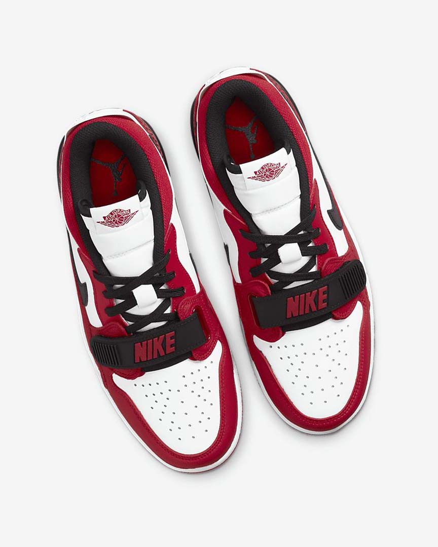 White / Red / Black Nike Air Jordan Legacy 312 Low Men's Basketball Shoes | CA_4919