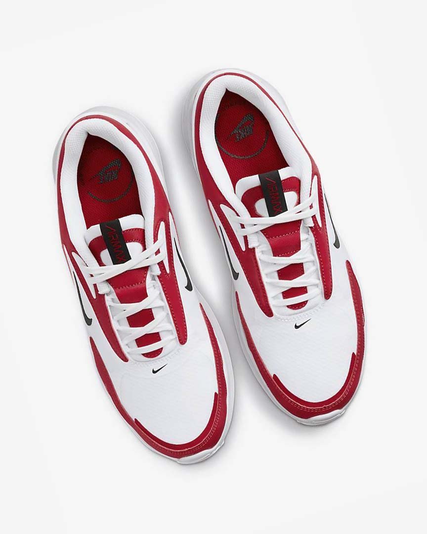White / Red / Black Nike Air Max Bolt Men's Sneakers | CA_4629