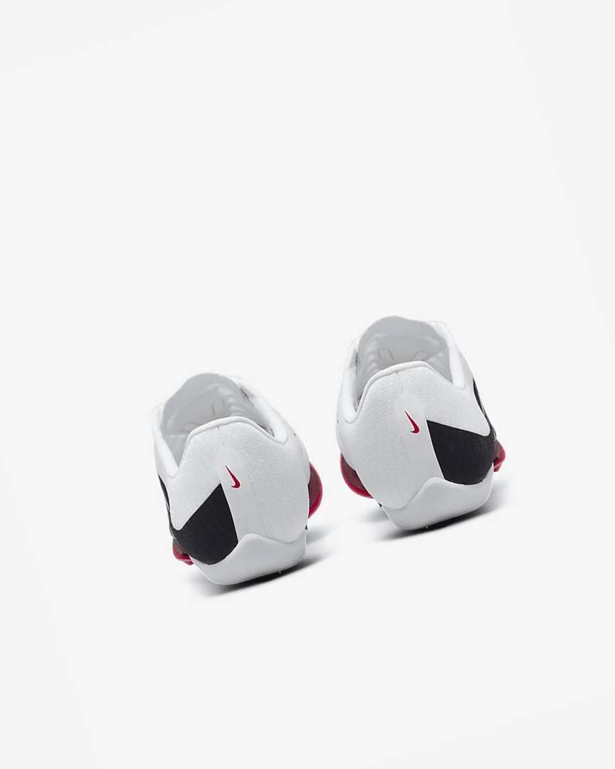 White / Red / Black Nike Air Zoom Maxfly More Uptempo Men's Spikes | CA_2970