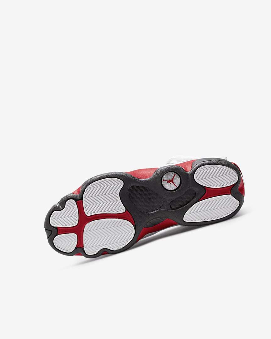 White / Red / Black Nike Jordan 6 Rings Boys' Basketball Shoes | CA_5134