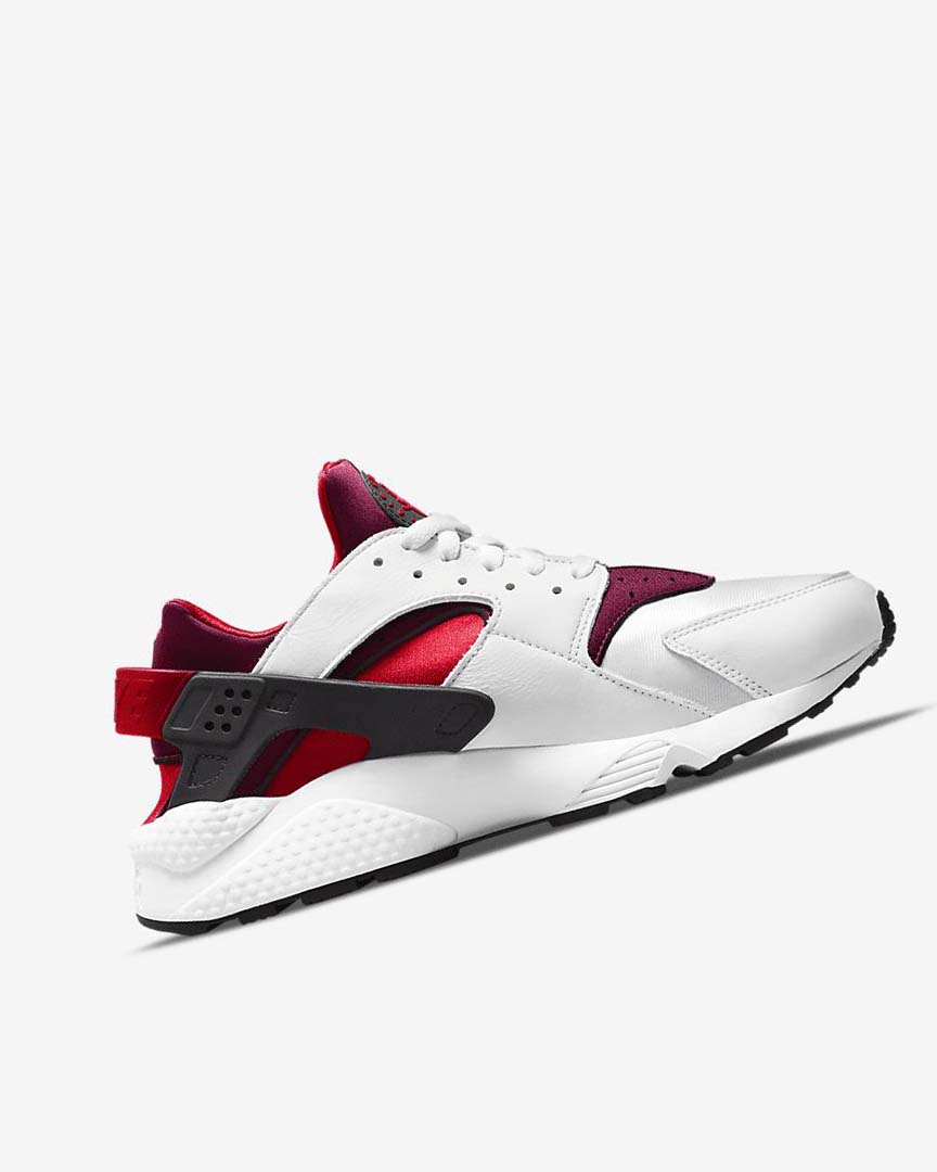 White / Red / Black / Red Nike Air Huarache Men's Sneakers | CA_5597