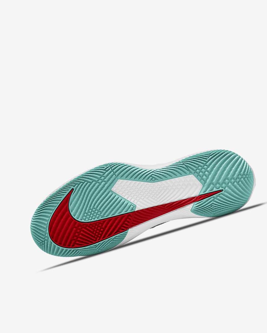 White / Red / Burgundy / Turquoise Nike Court Air Zoom Vapor Pro Women's Tennis Shoes | CA_2989