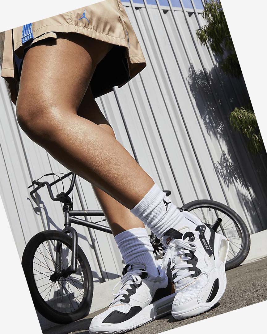 White / Red / Light Grey / Black Nike Jordan MA2 Women's Basketball Shoes | CA_5147