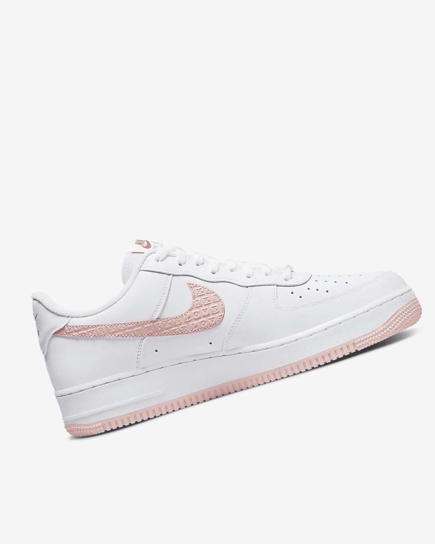 White / Red Nike Air Force 1 '07 Men's Sneakers | CA_2918