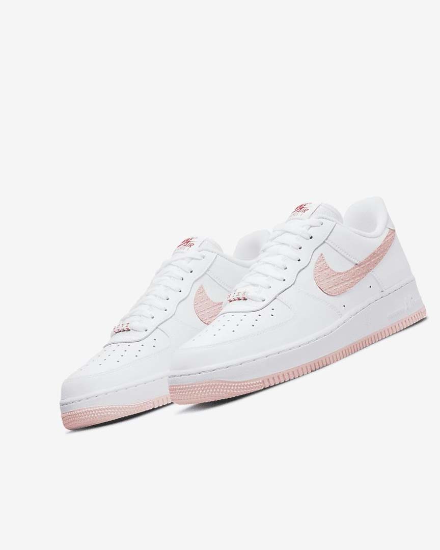 White / Red Nike Air Force 1 '07 Men's Sneakers | CA_2918