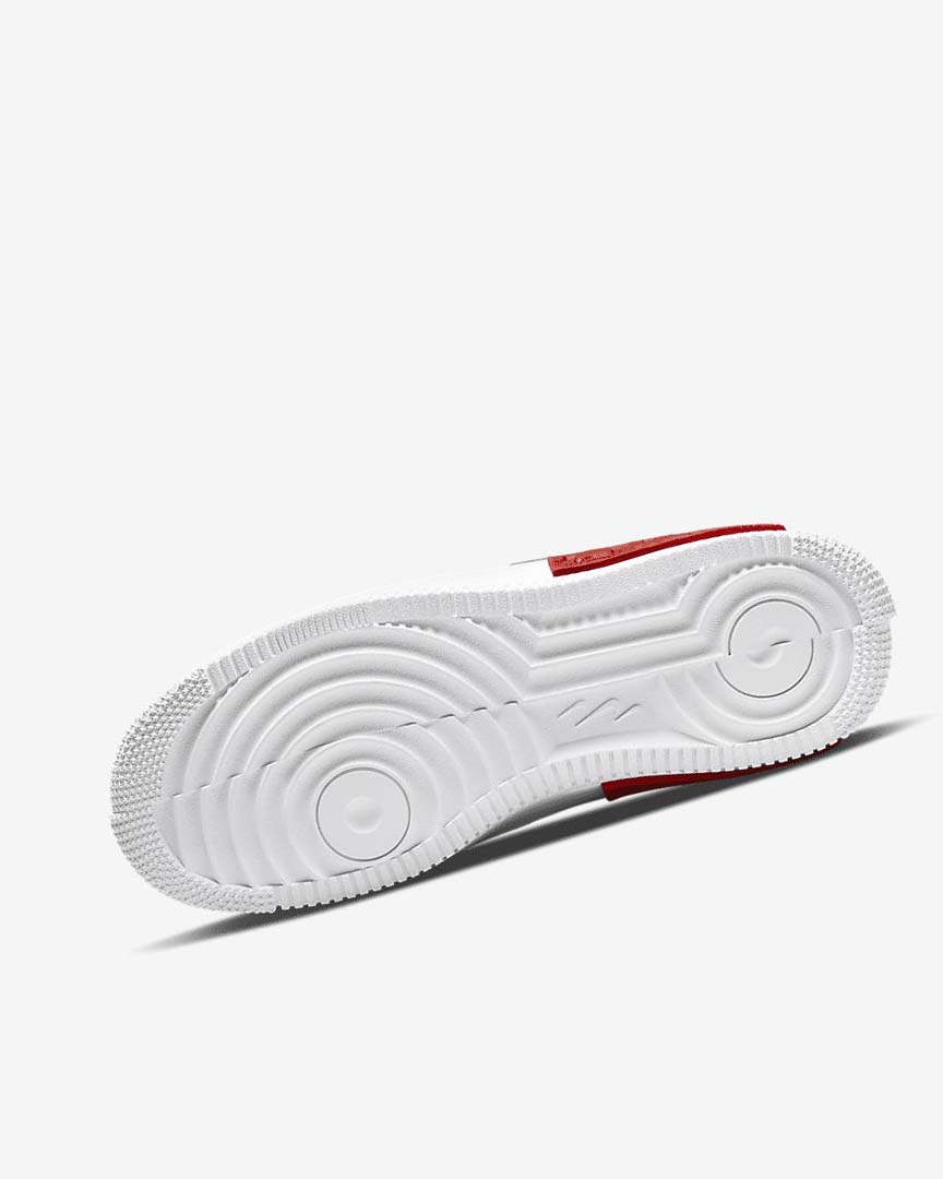 White / Red Nike Air Force 1 Fontanka Women's Sneakers | CA_2428