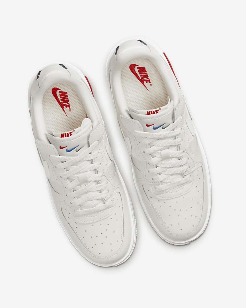 White / Red Nike Air Force 1 Fontanka Women's Sneakers | CA_2428