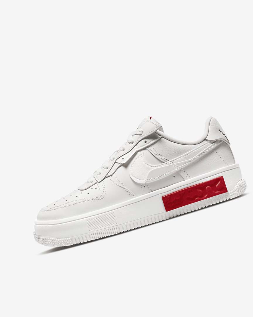 White / Red Nike Air Force 1 Fontanka Women\'s Sneakers | CA_2428