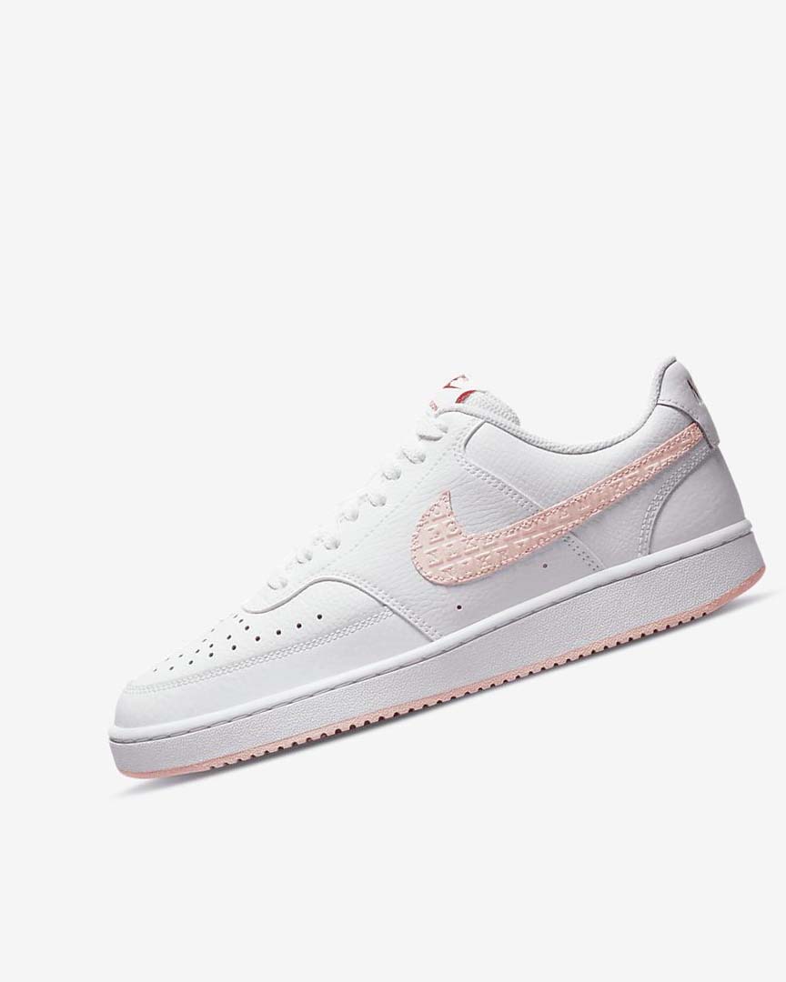 White / Red Nike Court Vision LO Women\'s Sneakers | CA_5473