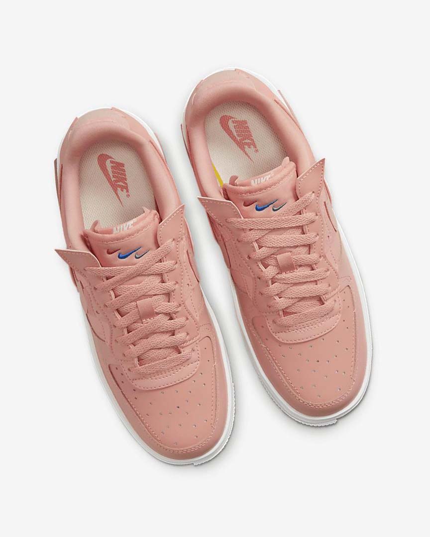 White / Red Pink / Light Nike Air Force 1 Fontanka Women's Sneakers | CA_5019