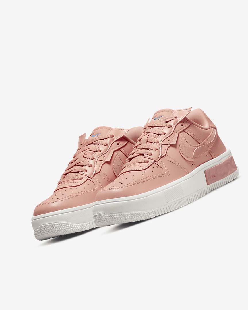 White / Red Pink / Light Nike Air Force 1 Fontanka Women's Sneakers | CA_5019