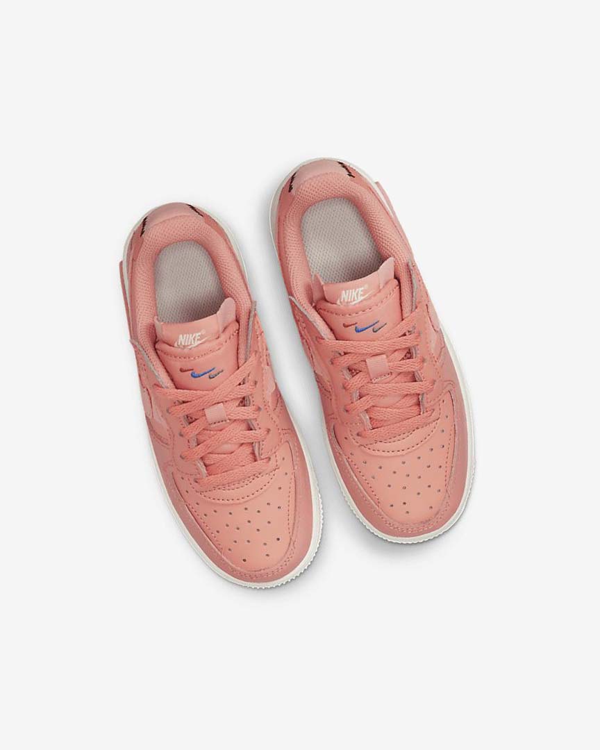White / Red Pink / Light Nike Force 1 Fontanka Girls' Shoes | CA_4707