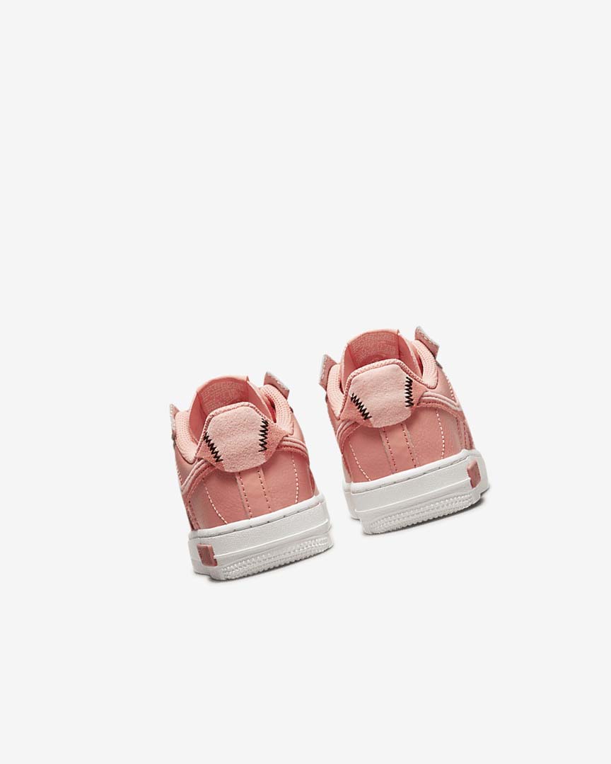 White / Red Pink / Light Nike Force 1 Fontanka Girls' Shoes | CA_4707