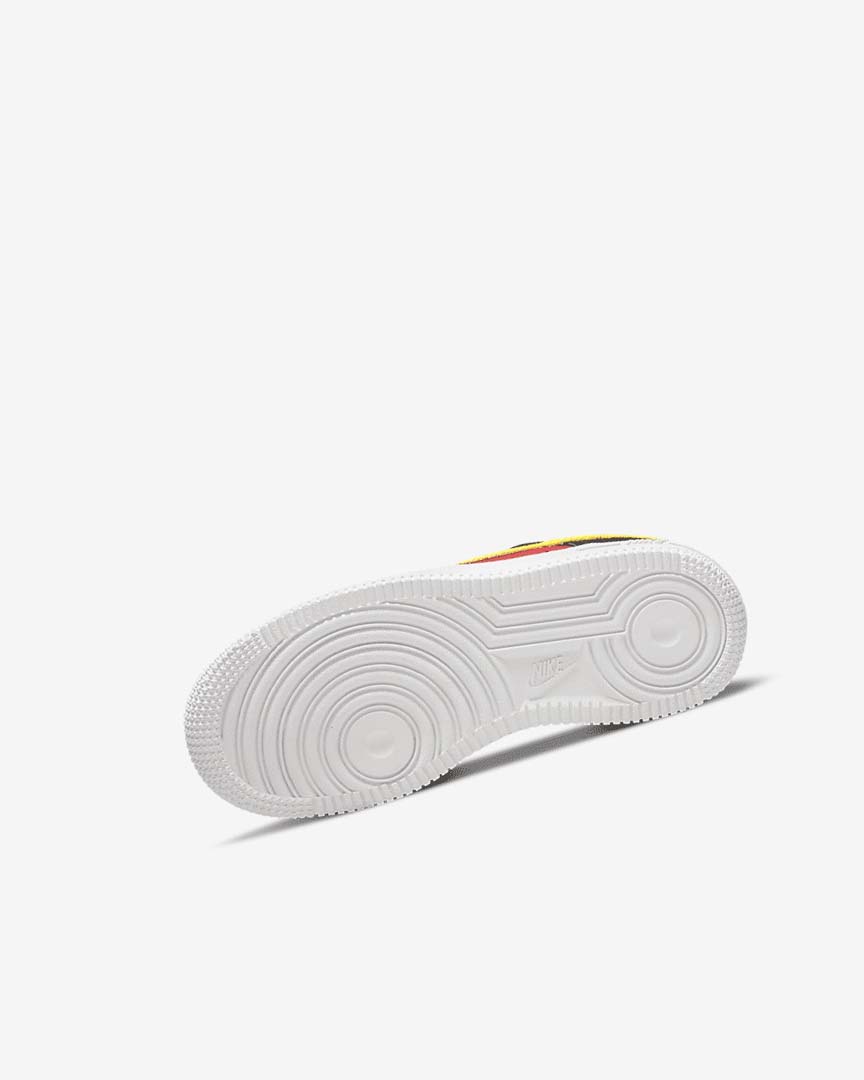 White / Red / Royal / Gold Nike Force 1 LV8 Girls' Shoes | CA_2935