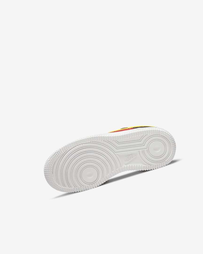 White / Red / Royal / Gold Nike Force 1 LV8 Boys' Shoes | CA_4577