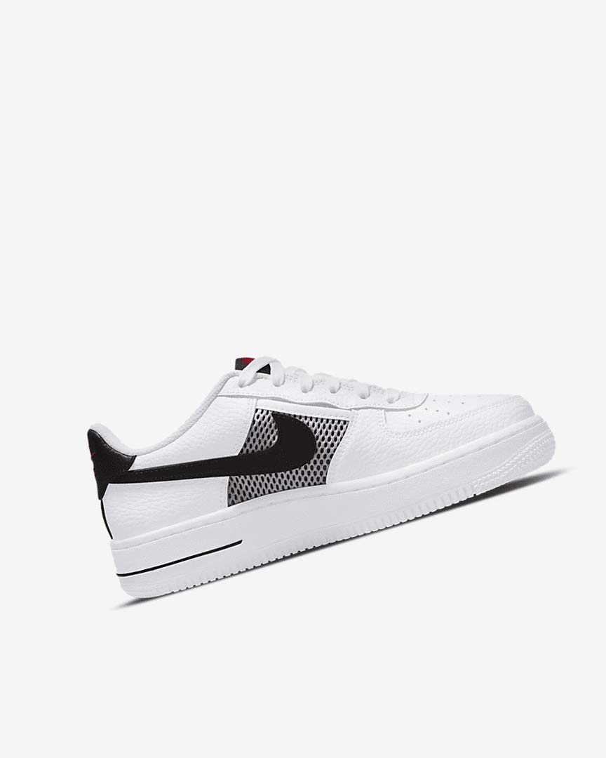 White / Red / White / Black Nike Air Force 1 LV8 Girls' Sneakers | CA_4609