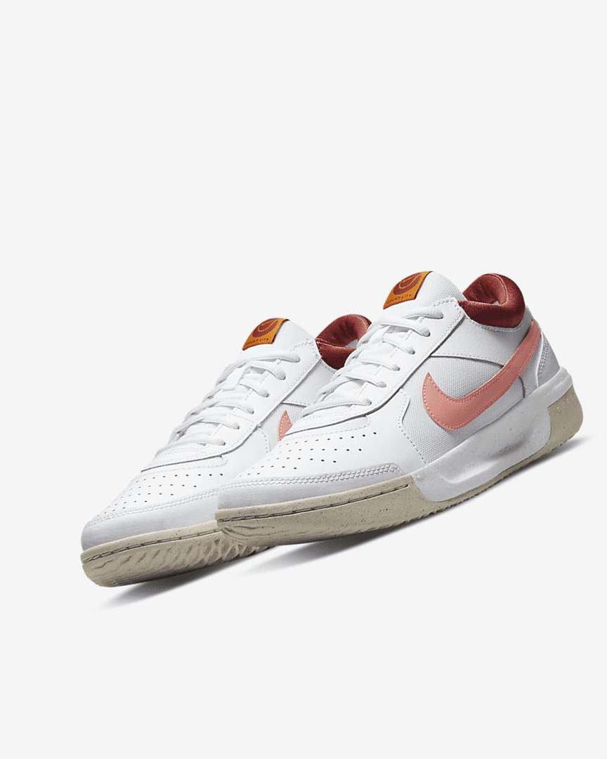 White / Red / White / Light Nike Court Zoom Lite 3 Women's Tennis Shoes | CA_5266