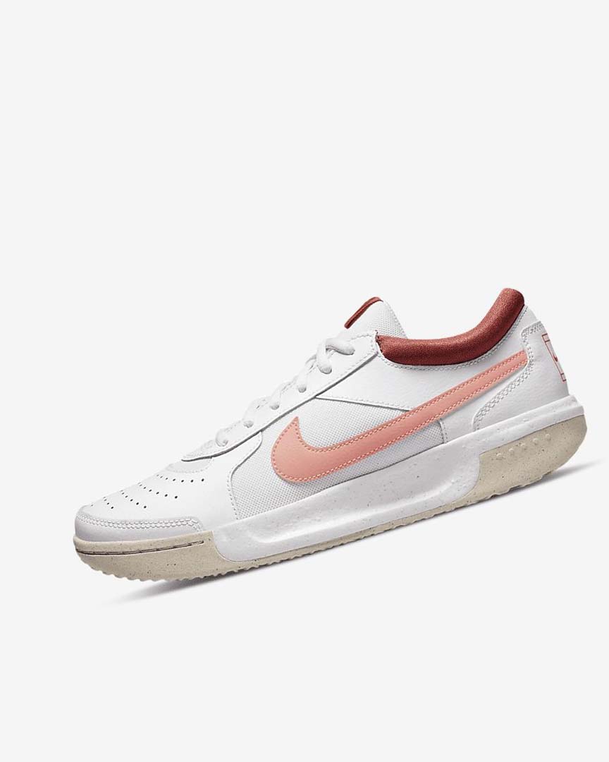 White / Red / White / Light Nike Court Zoom Lite 3 Women\'s Tennis Shoes | CA_5266