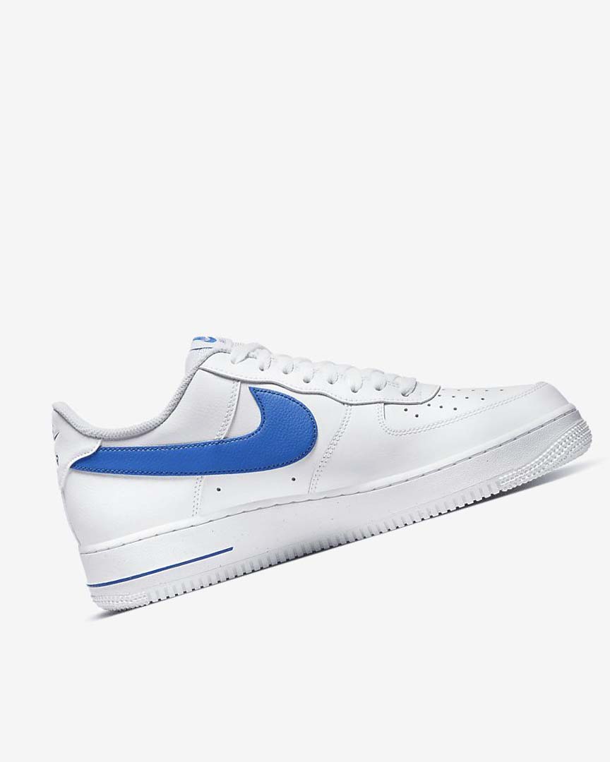 White / Royal Nike Air Force 1 '07 Men's Sneakers | CA_5247