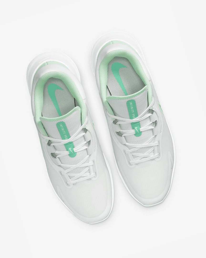 White / Turquoise / Mint Nike Infinity Pro 2 Men's Golf Shoes | CA_2510