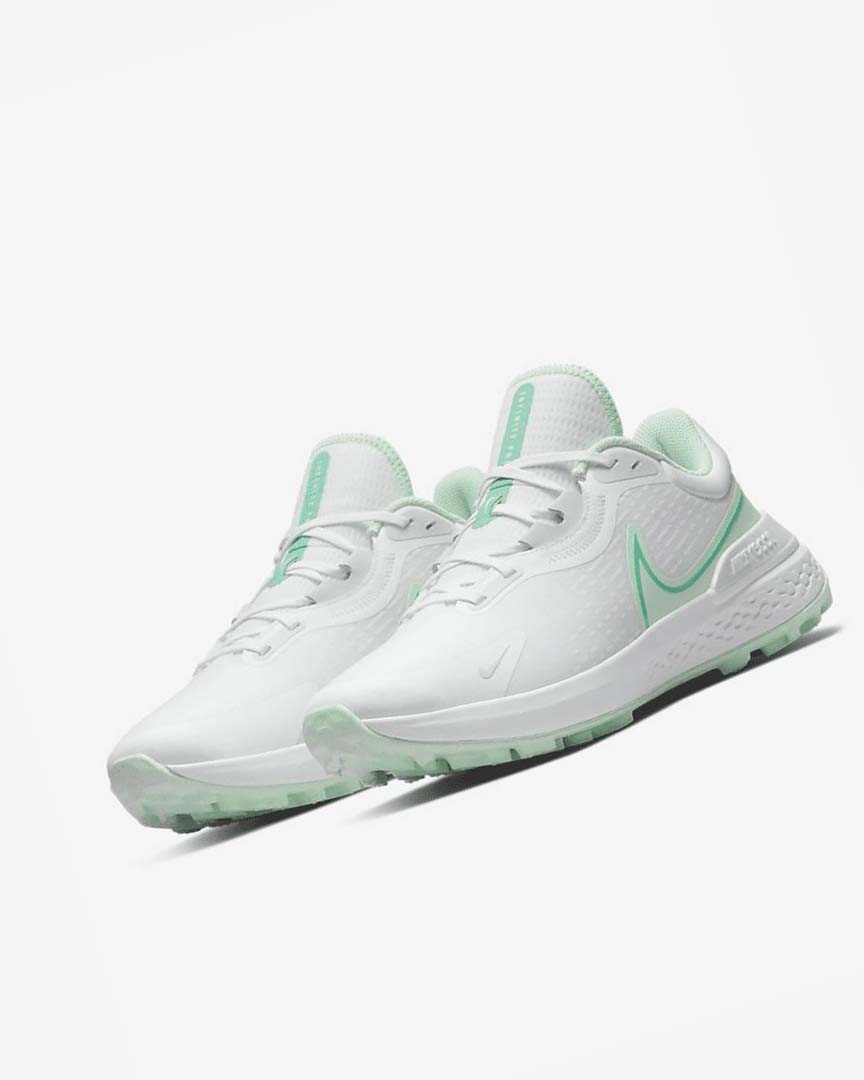 White / Turquoise / Mint Nike Infinity Pro 2 Men's Golf Shoes | CA_2510