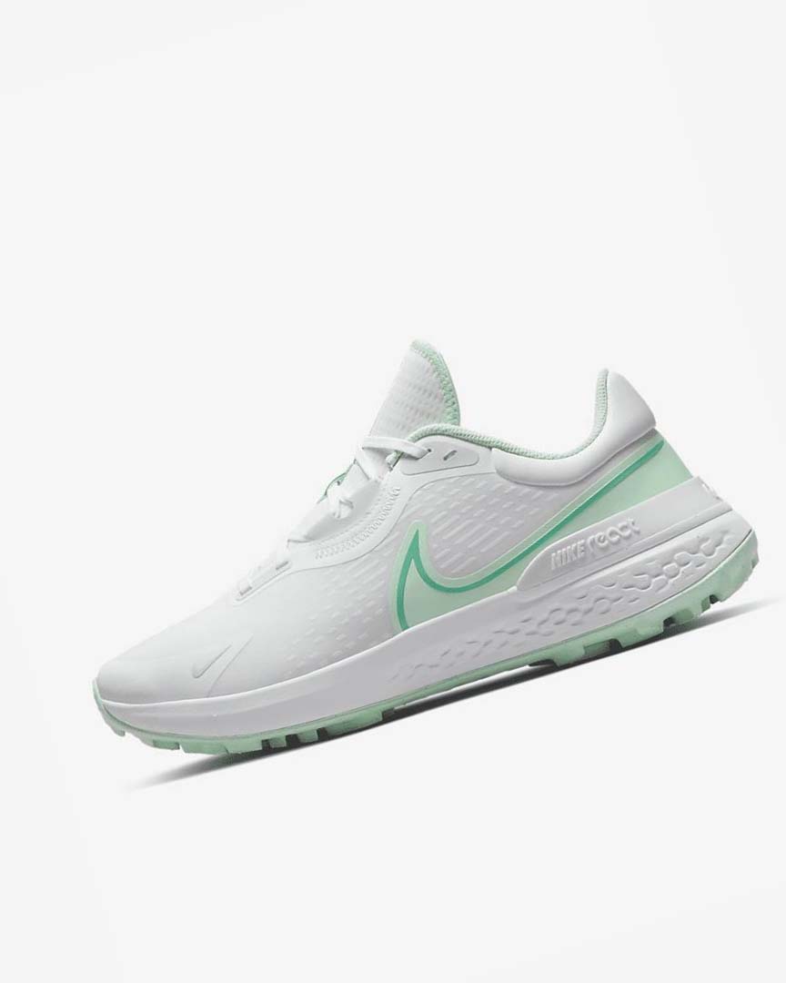 White / Turquoise / Mint Nike Infinity Pro 2 Men\'s Golf Shoes | CA_2510