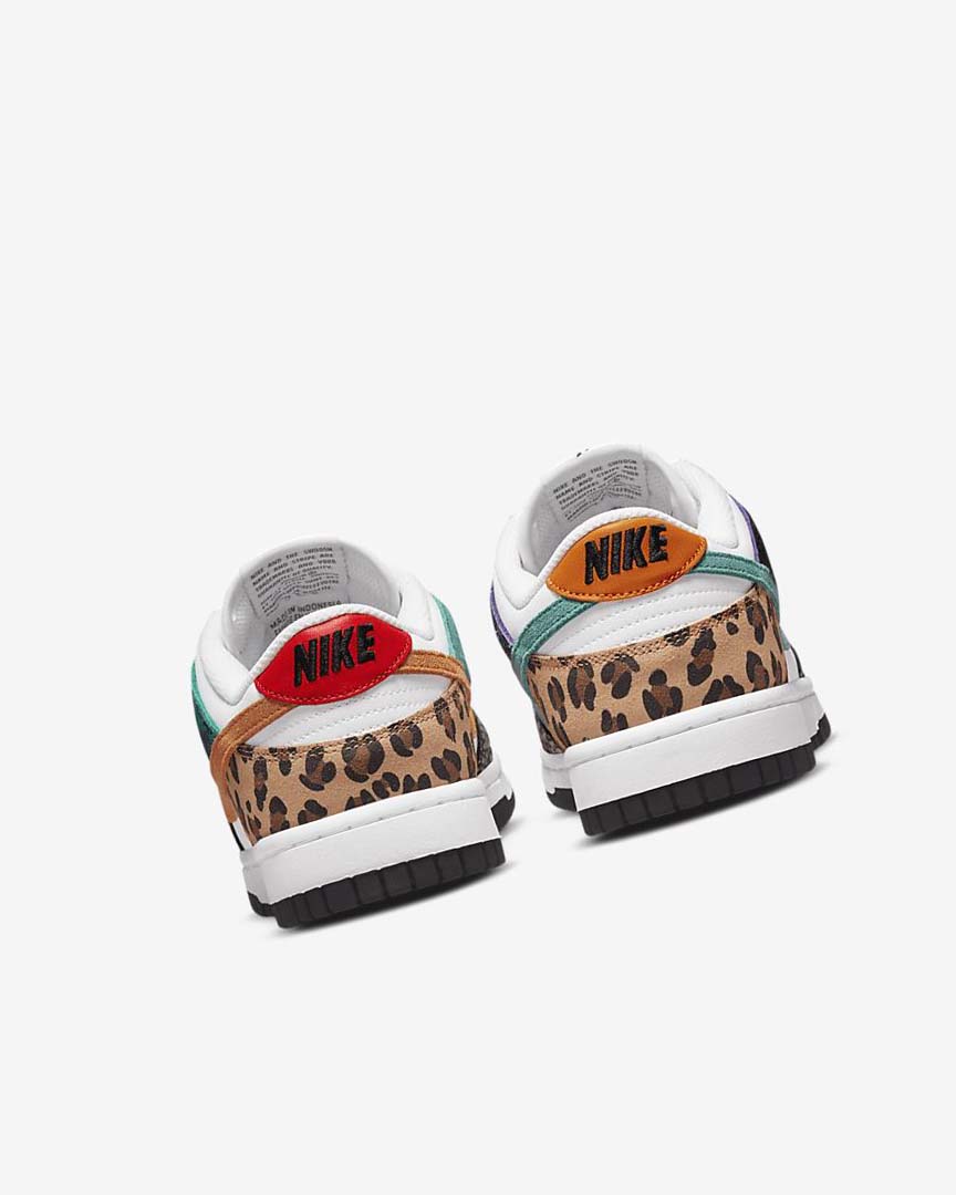 White / Turquoise / Purple / Deep Yellow Nike Dunk Low SE Women's Sneakers | CA_2949