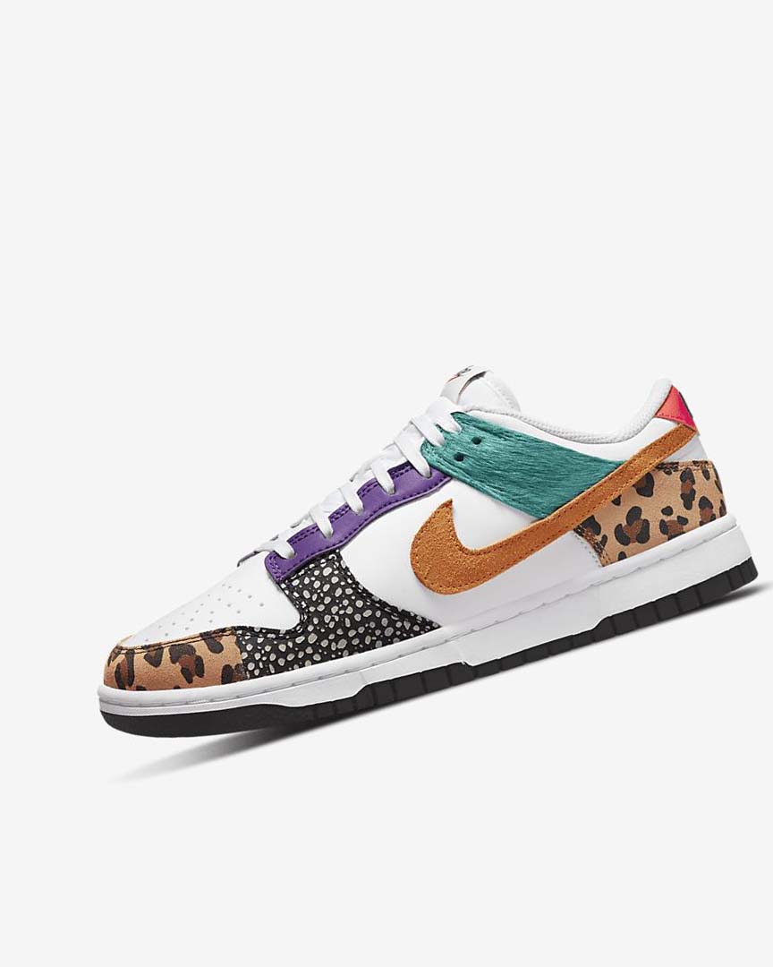 White / Turquoise / Purple / Deep Yellow Nike Dunk Low SE Women\'s Sneakers | CA_2949
