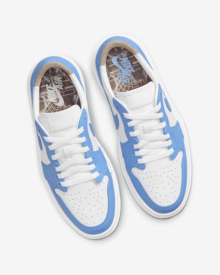 White / White Black / Blue Nike Air Jordan 1 Elevate Low SE Women's Sneakers | CA_5341