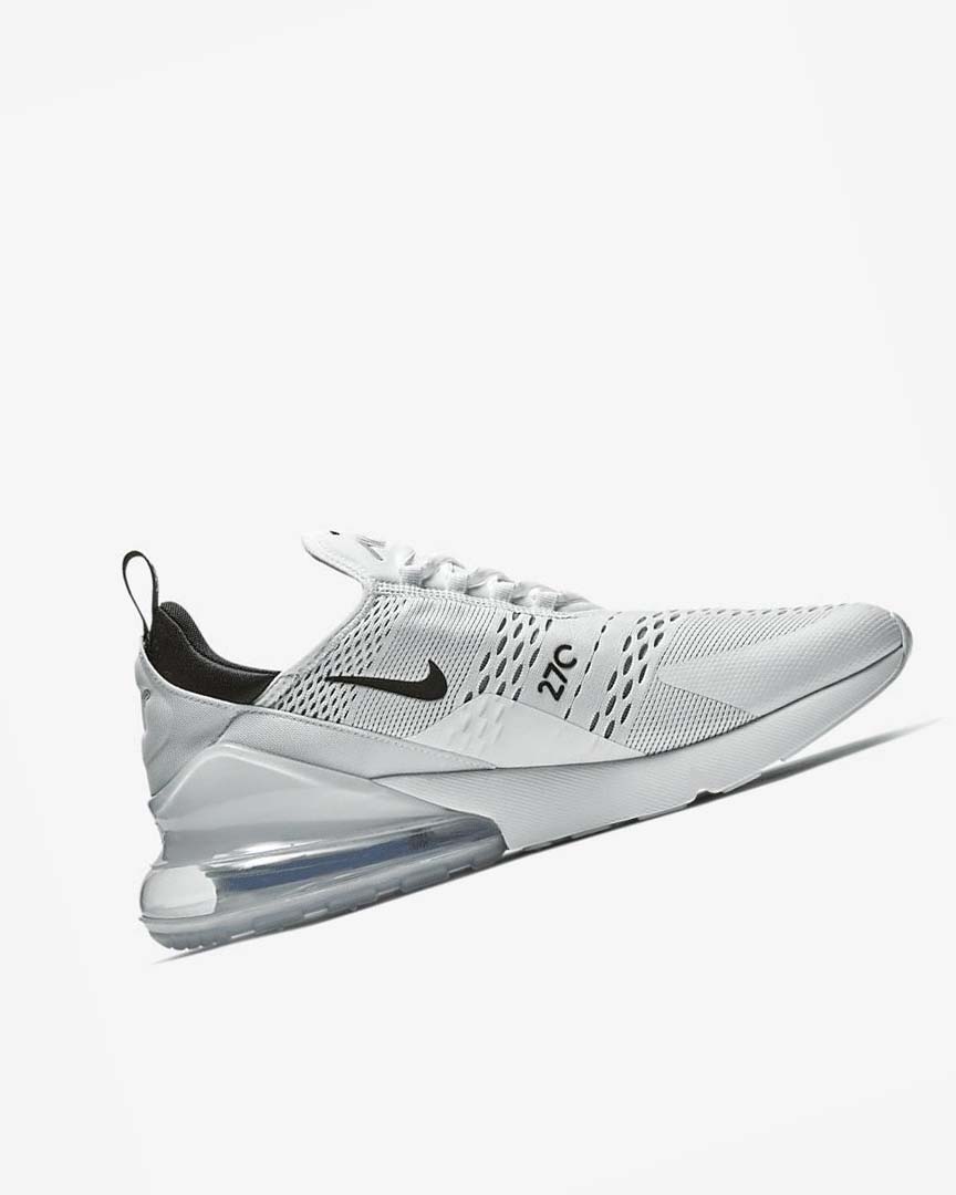 White / White / Black Nike Air Max 270 Men's Casual Shoes | CA_5012
