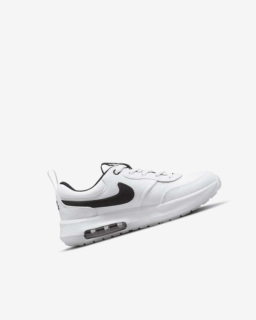 White / White / Black Nike Air Max Motif Girls' Shoes | CA_2351