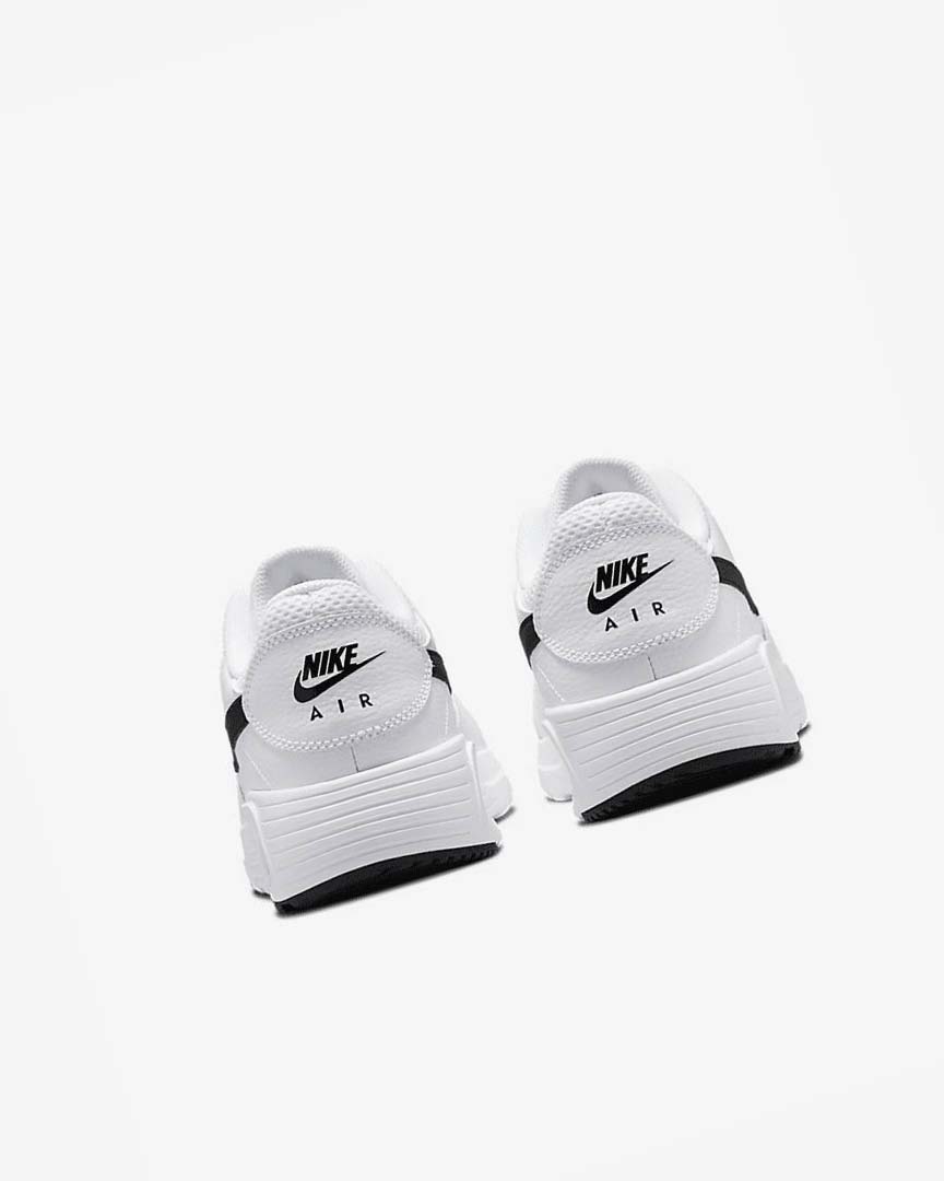 White / White / Black Nike Air Max SC Men's Sneakers | CA_2348