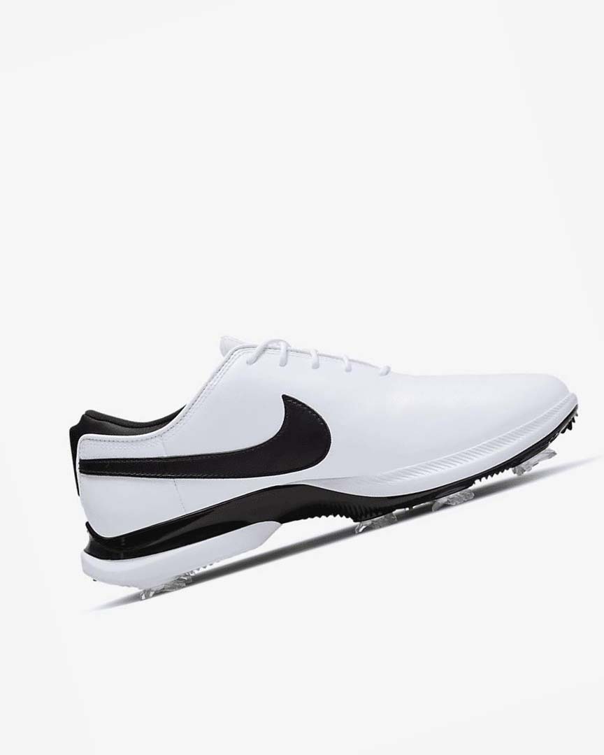 White / White / Black Nike Air Zoom Victory Tour 2 Men's Golf Shoes | CA_5039