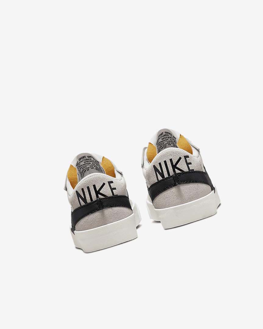 White / White / Black Nike Blazer Low '77 Jumbo Women's Sneakers | CA_2825