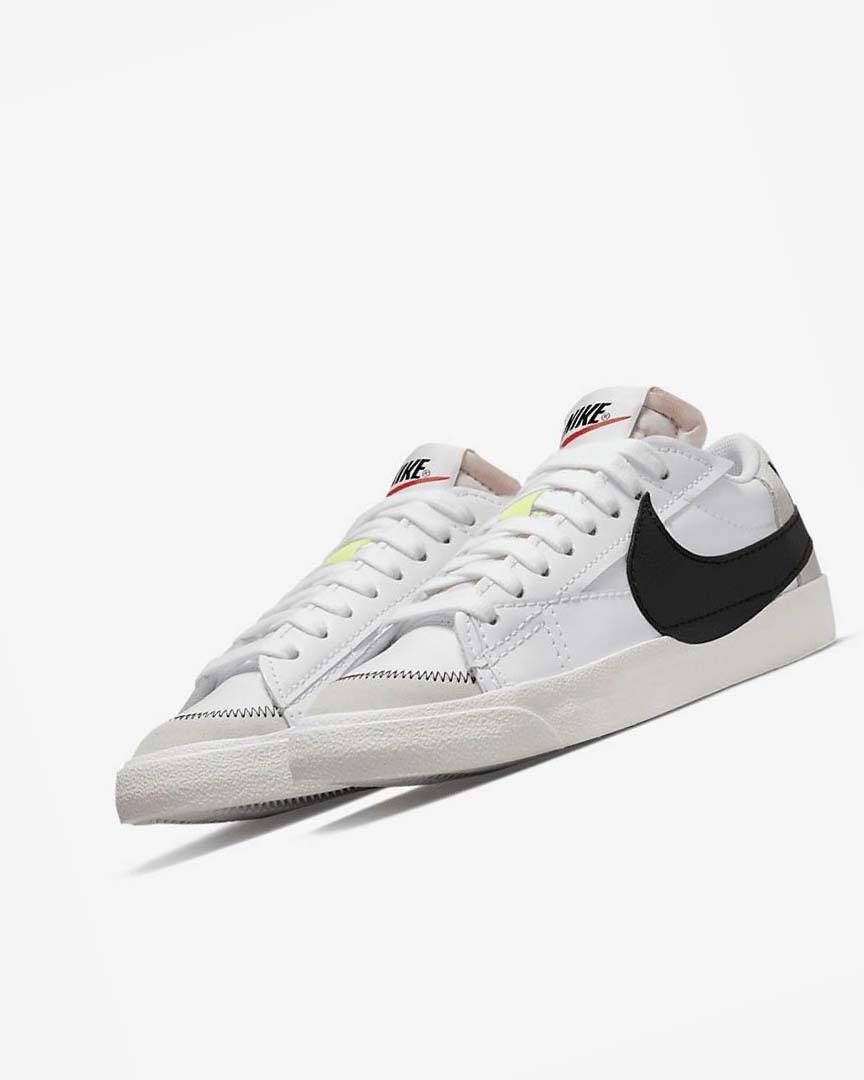 White / White / Black Nike Blazer Low '77 Jumbo Men's Sneakers | CA_4909