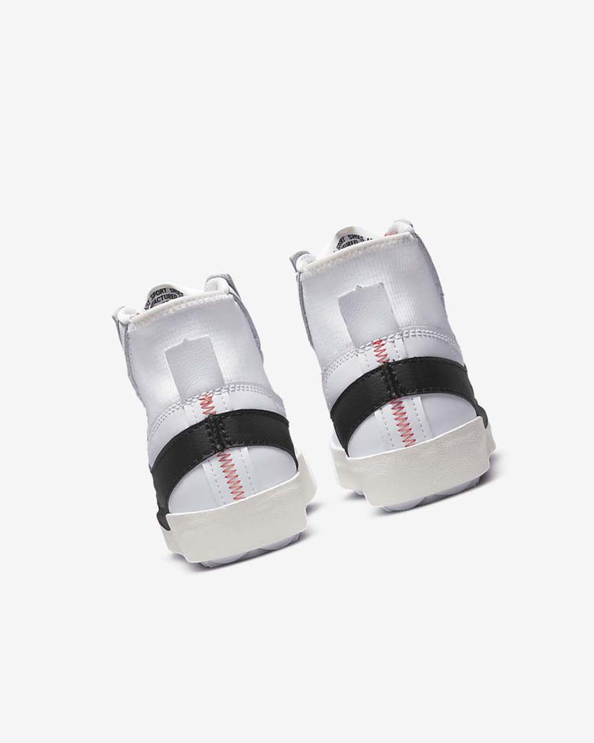 White / White / Black Nike Blazer Mid '77 Jumbo Women's Sneakers | CA_2778