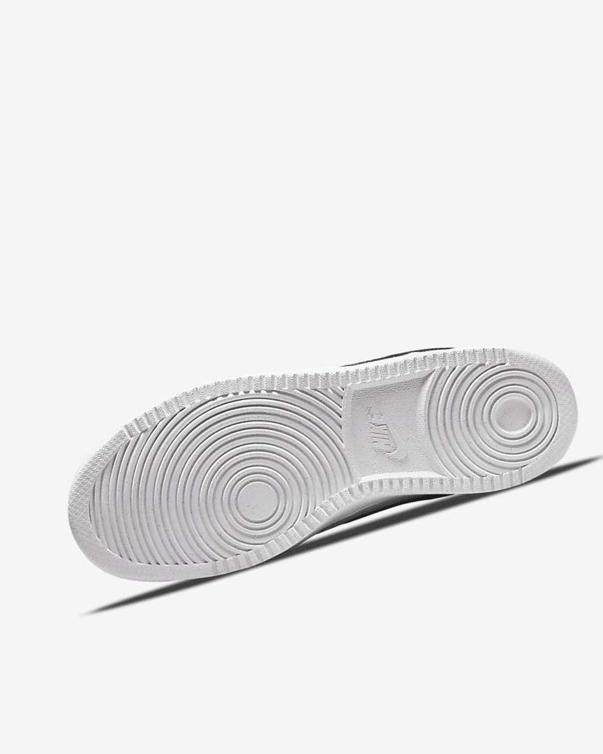 White / White / Black Nike Court Vision Low Next Nature Women's Sneakers | CA_3073