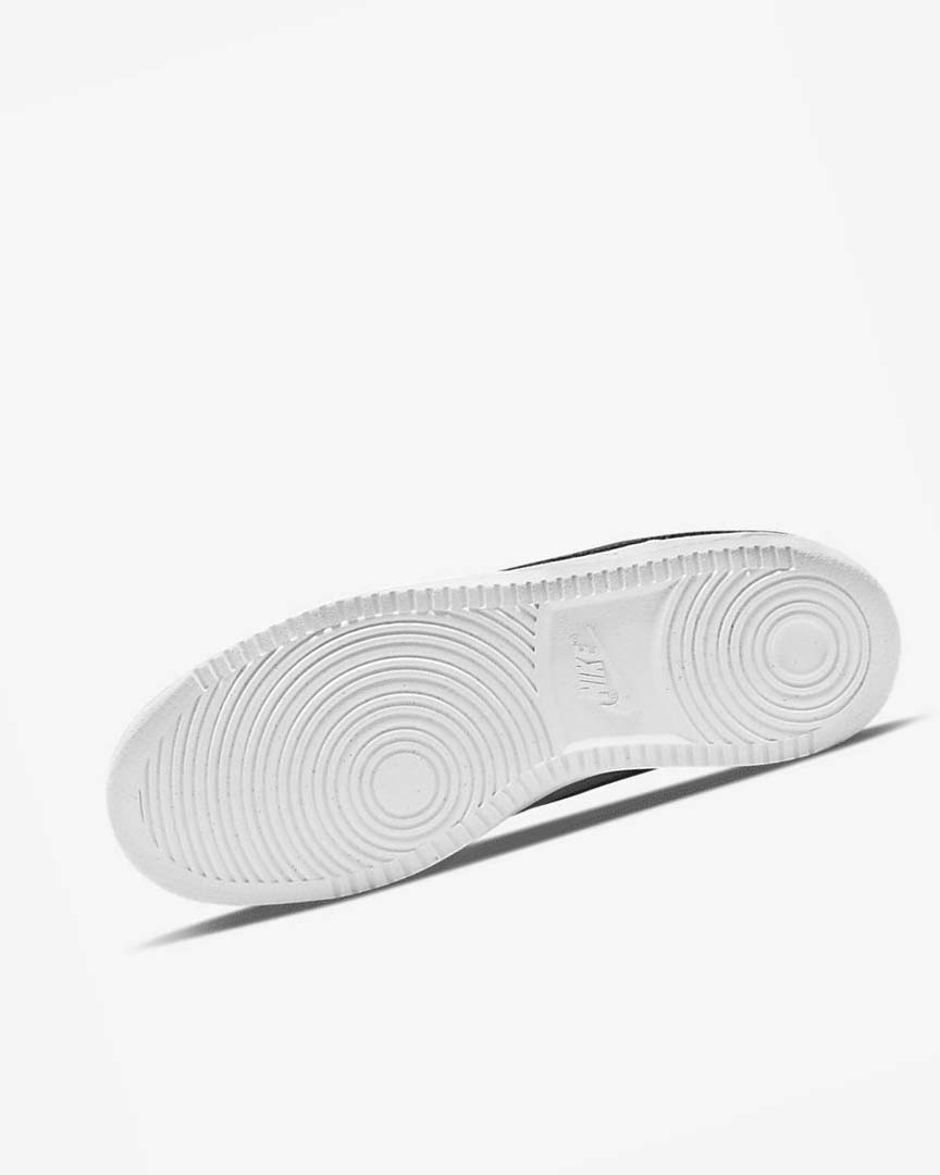 White / White / Black Nike Court Vision Low Next Nature Men's Sneakers | CA_5468